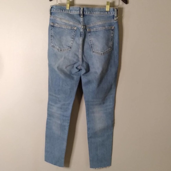 We The Free Denim Jeans Raw Frayed Hem Distressed Size 29 - Picture 8 of 12
